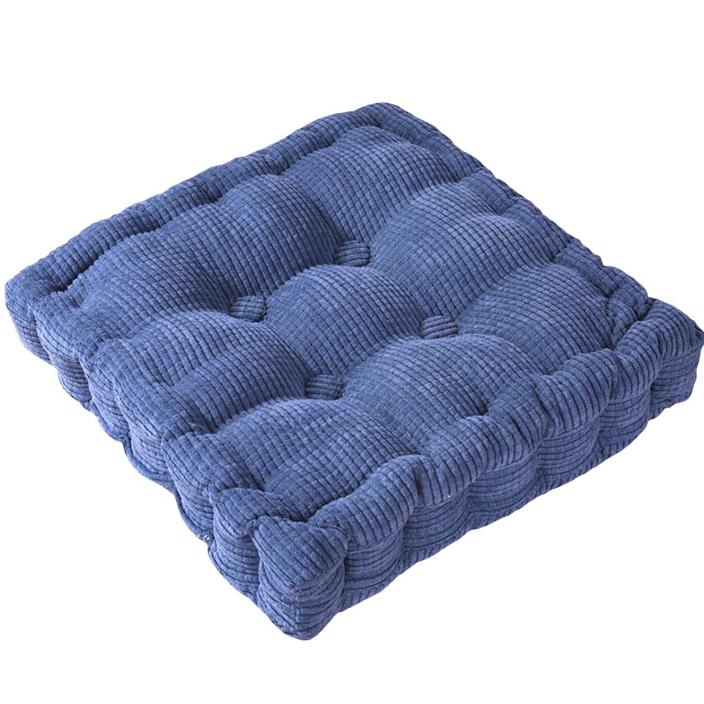 Corduroy Chair Cushion Pads Solid Color Soft Seat Cushion Throw Pillow for Home Office Kitchen Desk Chair Decoration Accessories