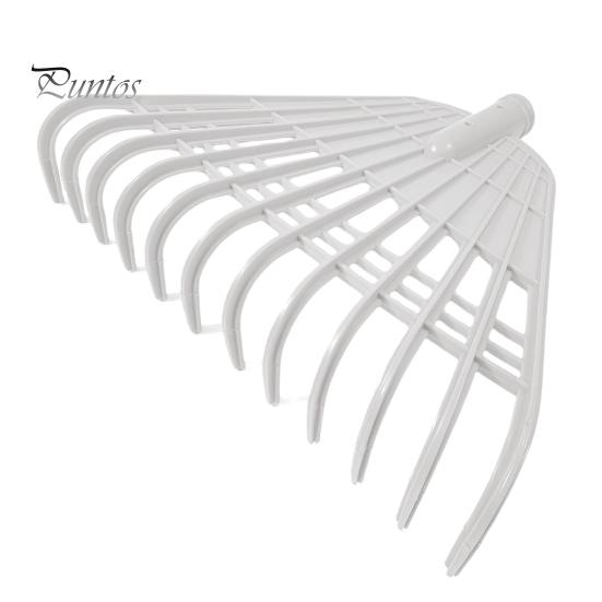 12/21 Tines Leaf Rake Tempered Plastic Rake Head Collecting Leaves Debris Garden Tool Lightweight Yard Grass Clean Tool for Gardening Camping