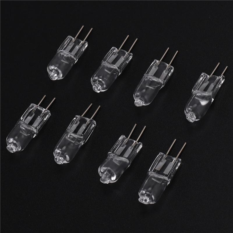 A84E-12V 20W Halogen Bulb Warm White Light Lamp Bi-Pin Base 8 Pcs