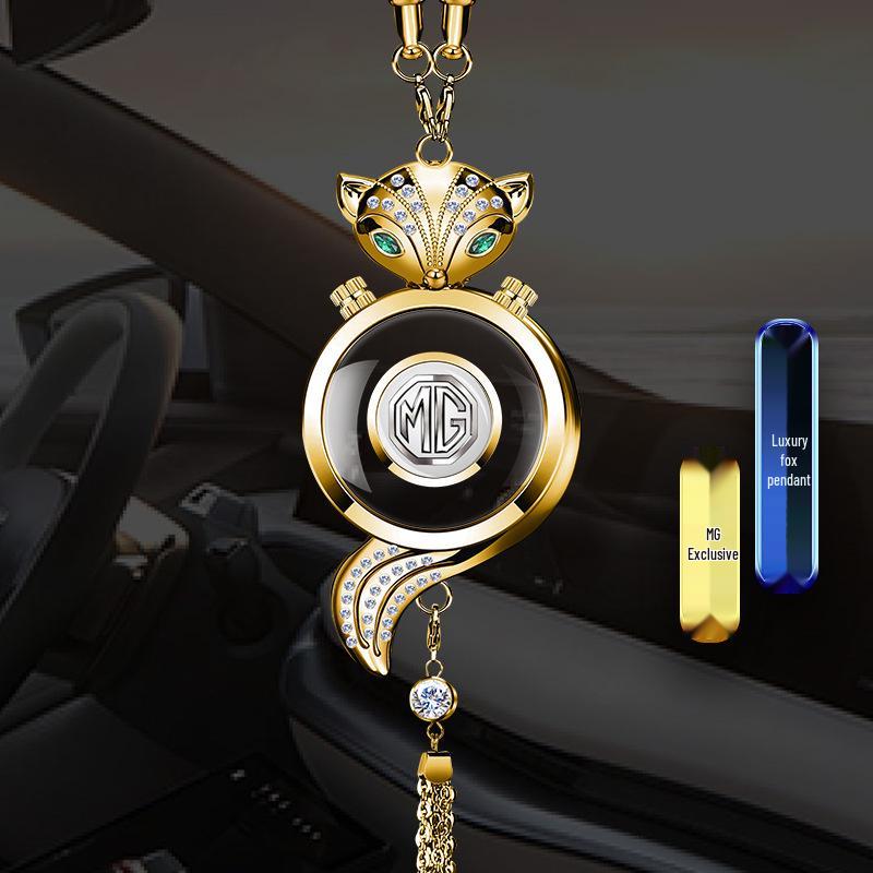 Fox Crystal Car Air Freshener Pendant - Rearview Mirror Hanging Ornament