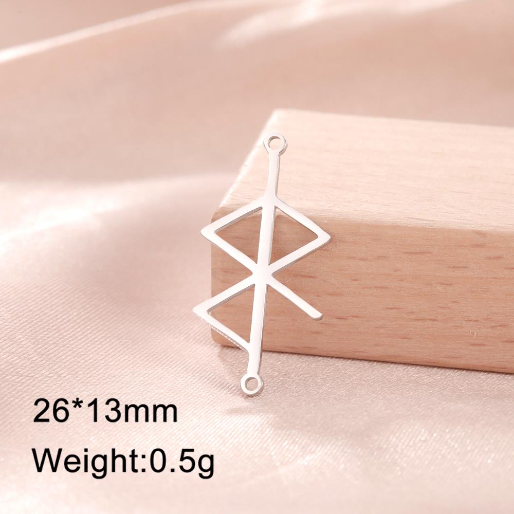 Dawapara Runa Ochronna Amulet do Tworzenia Biżuterii Wisiorek Mitologia Nordycka Stal Nierdzewna Akcesoria DIY
