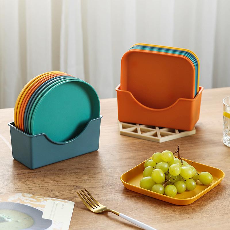 Spit Bone Dish Household 6-inch Small Dish Pickle Dish Plastic Snack Cake Dish Dining Table Garbage Dish