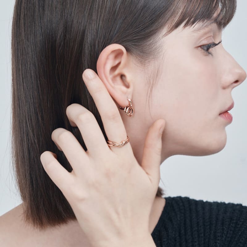 ELLE Jewelry Ella Knot Open Ring ELBRWR137