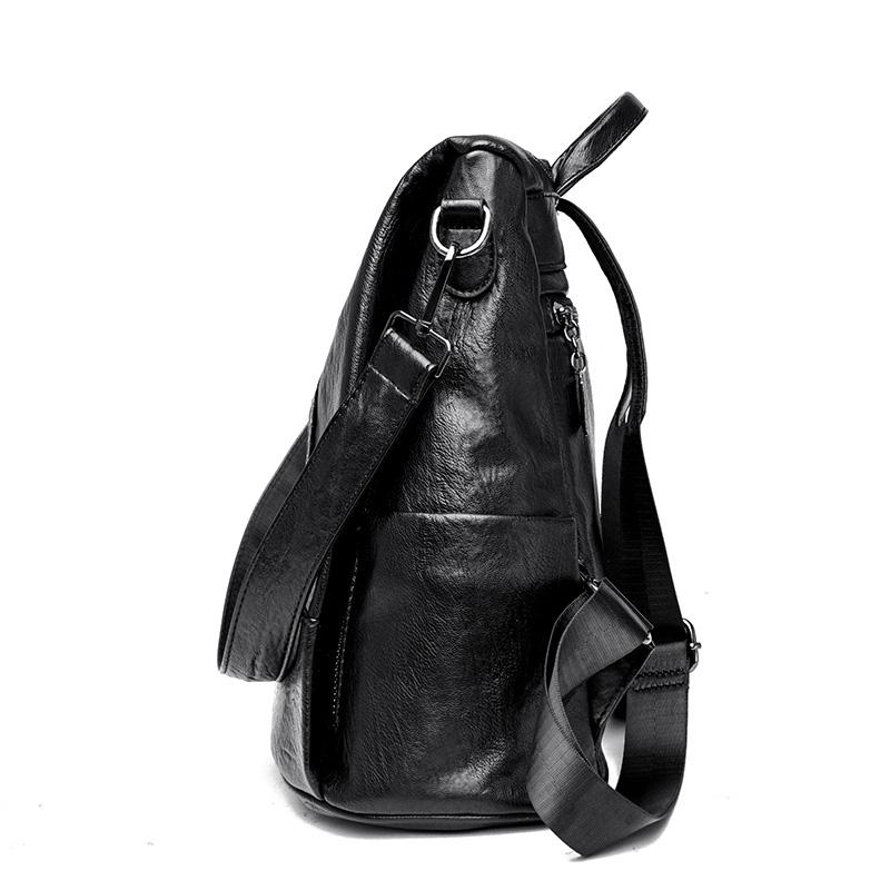 Rucsac din piele moale pentru femei, ghiozdane școlare pentru fete, rucsac de călătorie de mare capacitate