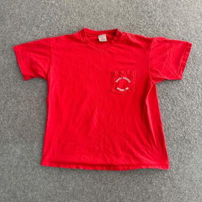 Hells Angels Sonny Barger Motors Inc. T-shirt da Biker Corta Boxy Oneita con Taschino Anni '80 '90 Taglia L