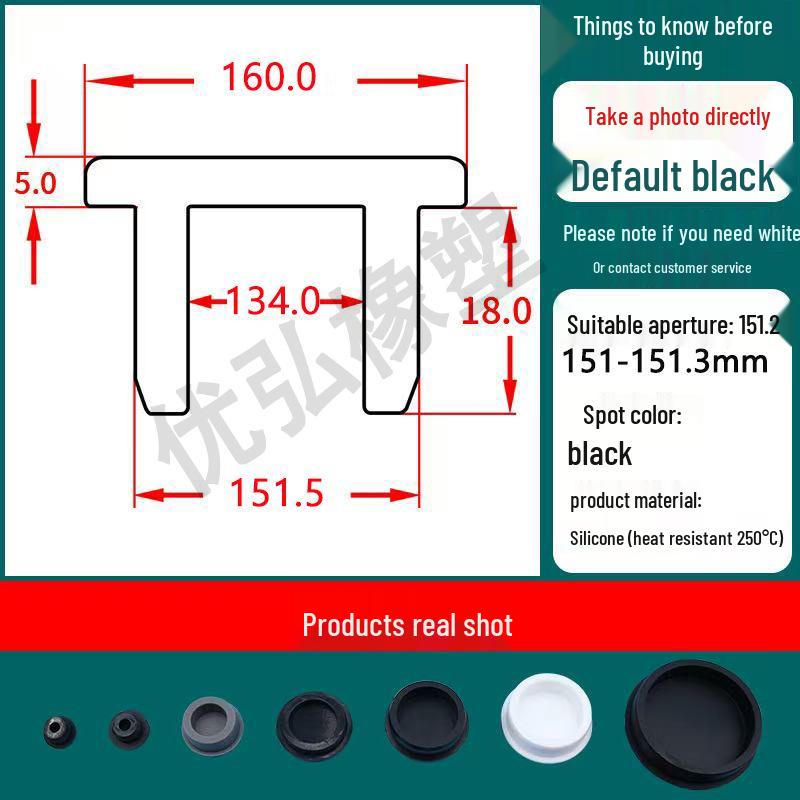 Silicone T-Shape Waterproof Sealing Plug for Round Holes