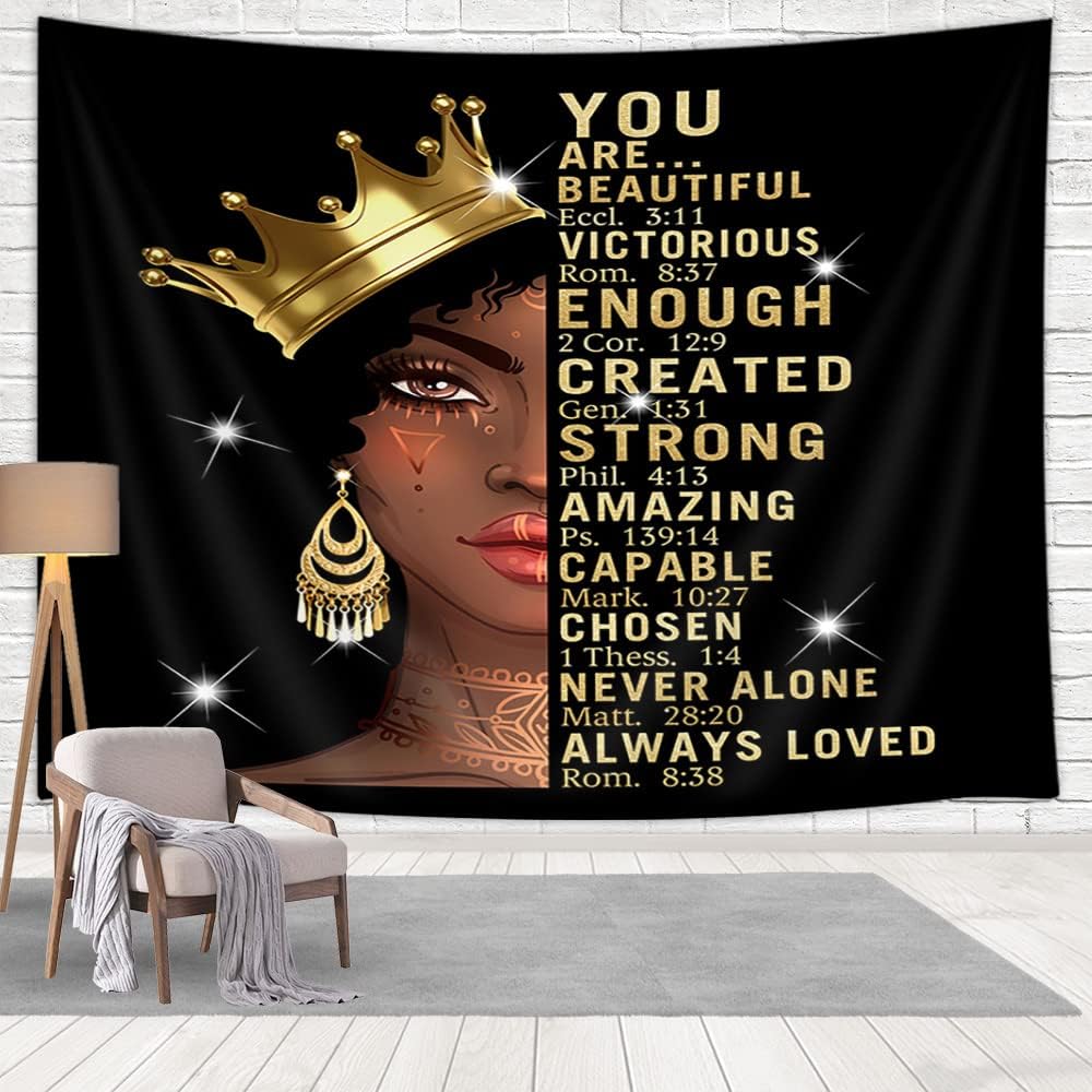 

American Woman Jazz TapestryAfrican Afro Black Girl Singing Jazzist Music Afrocentric Black Art Grunge Style Wall Tapestry Wall 74x94cm(29x37in)