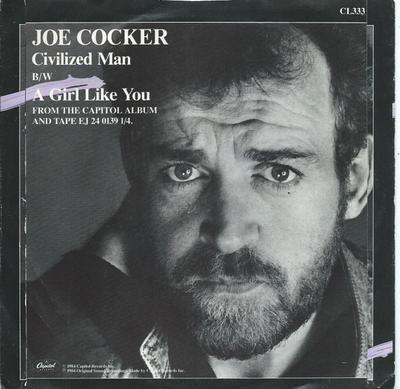 7inch Record JOE COCKER - Civilized Man CL333 Capitol Records 1984 UK Rock Used