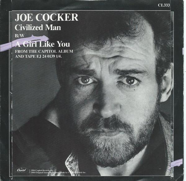 

7-дюймовая пластинка JOE COCKER - Civilized Man CL333 Capitol Records 1984 UK Рок Б/У