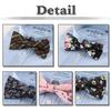 WHITE FANG Bow Tie, Stylish Paisley Floral Pattern, Business, Dress, Formal, Wedding, Men's NC014 (06: Floral Pattern C)