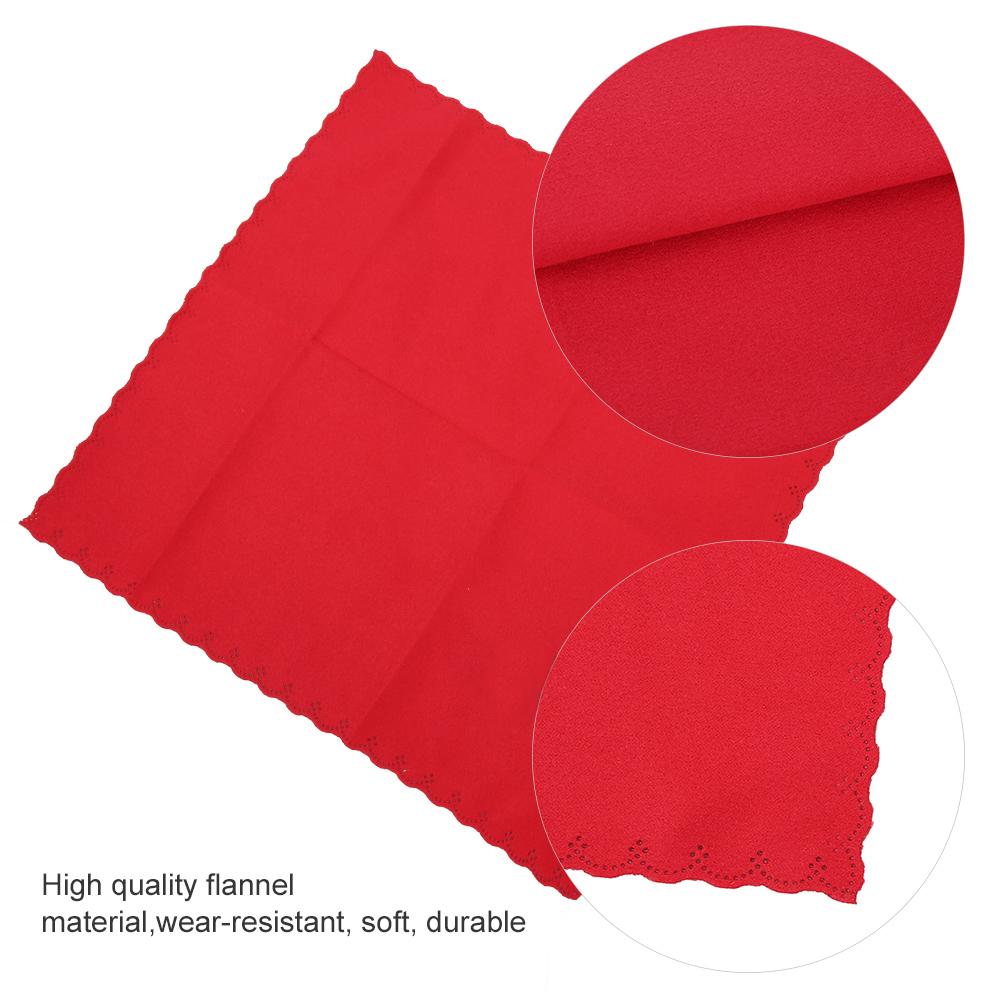 5 Stück Fünffarbig Weich Langlebig Gitarre Klavier Violine Saxophon Musikinstrument Reinigungs-Poliertuch