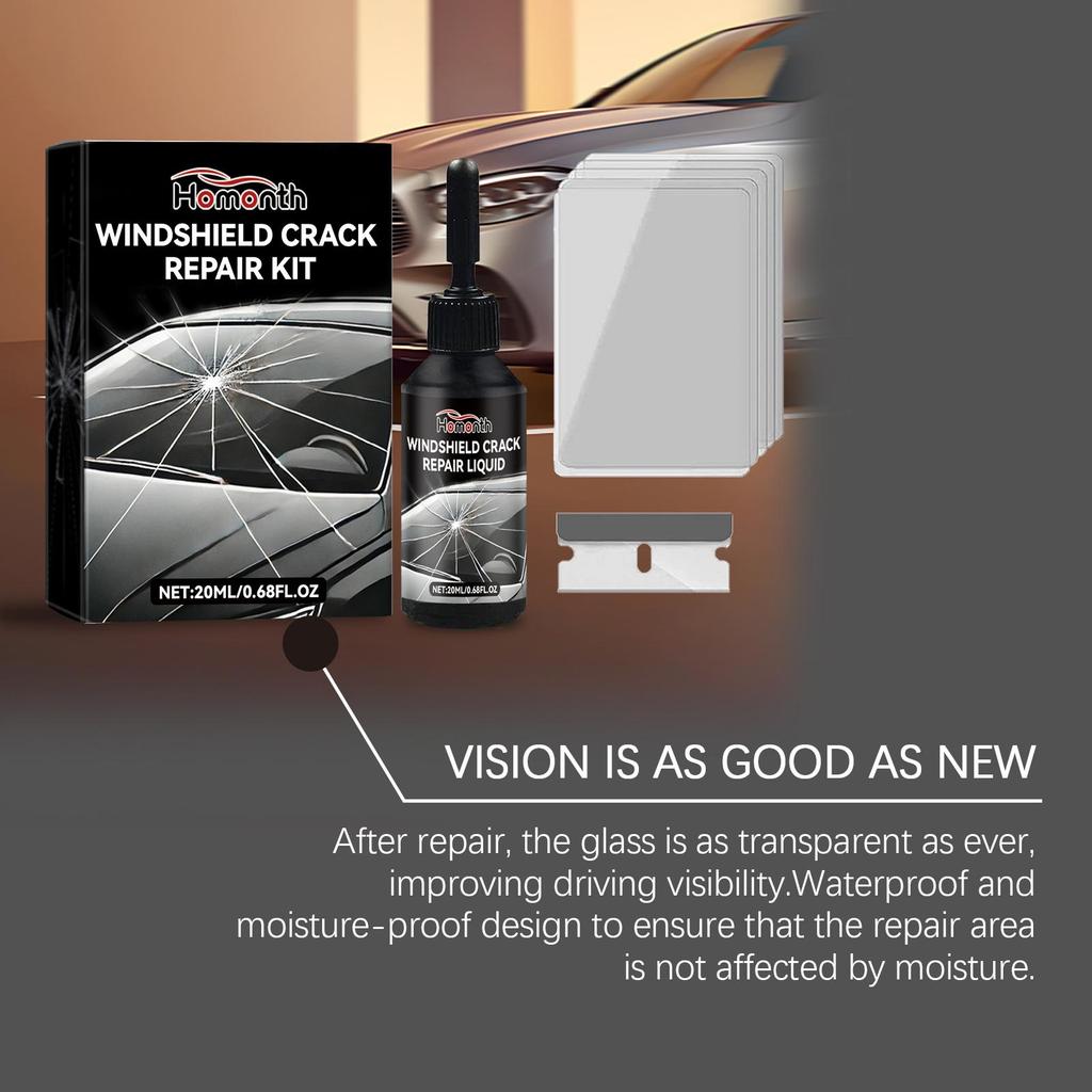 20ml Auto Windschutzscheiben Riss Reparatur Lösung Autoglas Pflege Werkzeuge Gerissenes Glas Klebelösung