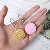 Cute Mooncake Pendant PVC Moon Cake Keyring Fashion Mid-Autumn Keychain  Backpack Decor
