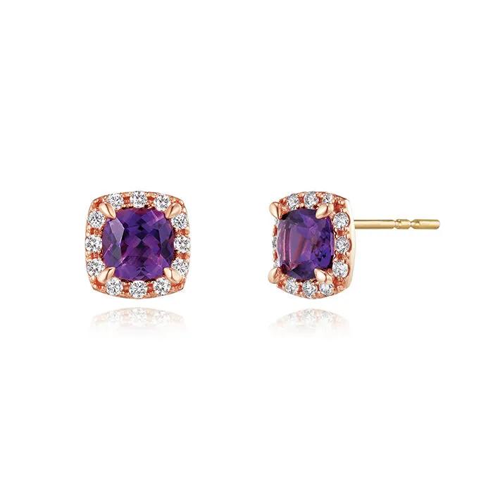 Biche Square Amethyst Earrings_222100016