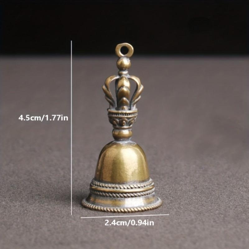 3Pcs Vintage Small Brass Bells Wind Chimes Crafts Tibetan Bronze Bell Ideas Copper Pendant Keychain Desk Decoration