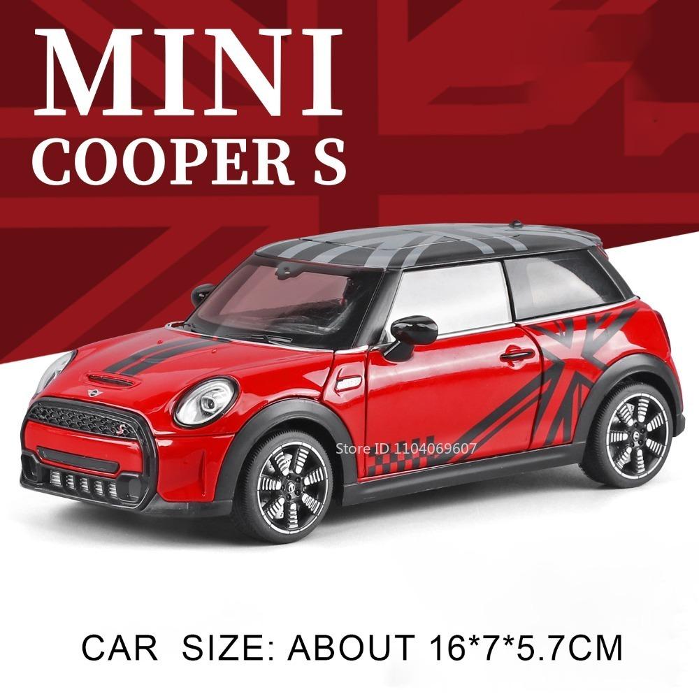 1:24 Mini Cooper X5M Modellautos Spielzeug Legierung Druckguss Türen zu öffnen Stoßdämpfung Exquisites Interieur Sammlungsfahrzeugmodelle