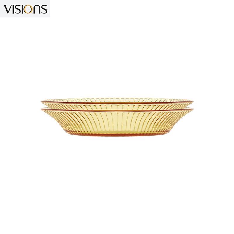 VISIONS Jing Zun Series Amber High Borosilicate Glass Dinnerware Set