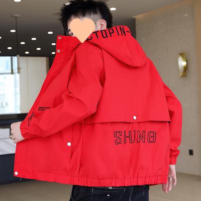 Coat Men's Spring and Autumn New Style Youth Men's Coat Jacket Korean Style Trendy Student Top Thin and Thick
