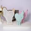 Reusable Valentine's Day Handmade Soap Mold 3D Gypsum Mold Heart Wing Resin Mold  Couple Gift