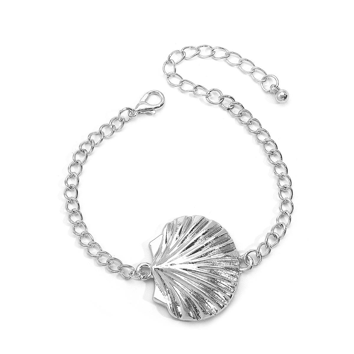 

European and American new ocean wind necklace, fashionable design personalized starfish shell earrings bracelet for women