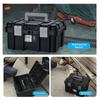 Koffer mit großer Kapazität Hardware-Teile-Box 22 Zoll Werkzeug-Organizer Garage Werkstatt