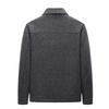Spring and Autumn New Men's Wool Jacket Fashion Soft and Thick Business Casual Lapel Men's Middle-aged and Youth Jacket