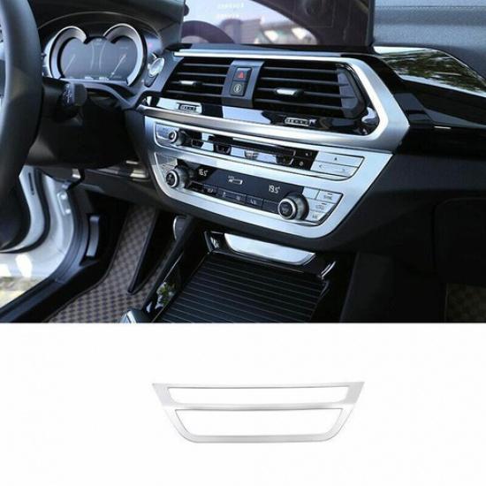 For BMW X3 G01 X4 G02 2018- ABS Silver Console AC Button Control Frame Trim