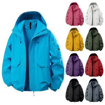 Men'S Loose Half Zipper Hooded Sweatshirt And Submachine Jacket