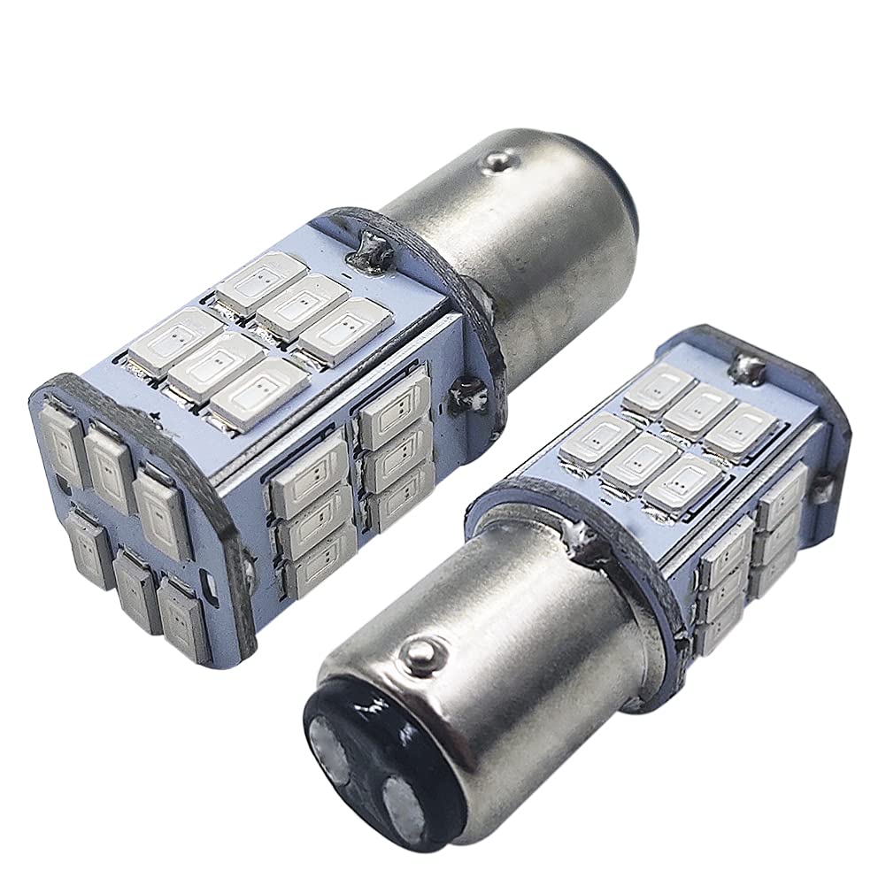 

Ruiandsion 2 Pieces S25 1157 BAY15D P21/5W LED Bulb 30 1157/BAY15D червоний