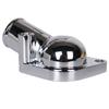 SBC BBC Chrome Water Neck Thermostat Housing Outlet Fit Chevy 45 Degree 350-454