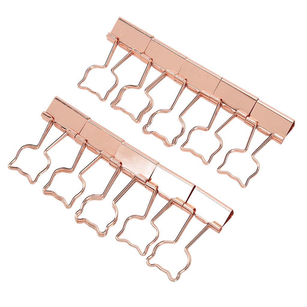 20Pcs Binder Clips Little Bear Design Sturdy Durable Iron Widely Used Paper Clips for Document File Clothes