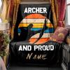 Archer And Proud Sunset Blanket Personalized Name Soft Comfortable Stylish Blanket Car Blanket Perfect For Travel Camping Outdoor Home Suitable For