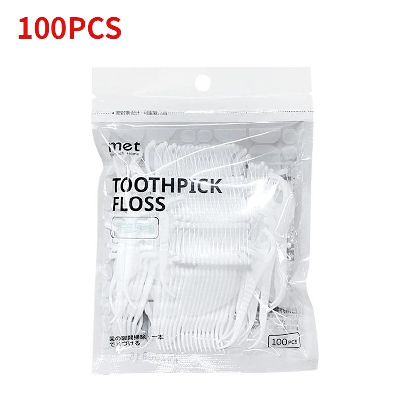 Dental Floss Dispenser Containing 10Pcs Floss Dental Storage Box Auto Refillable Oral Hygiene Care Floss Pick