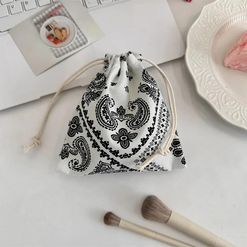 Borse Coulisse Stampa Quadrettata Borsa da Donna Portamonete Portamonete Borsa Porta Chiavi Rossetto Borsa Antipolvere per Gioielli Borse Coulisse