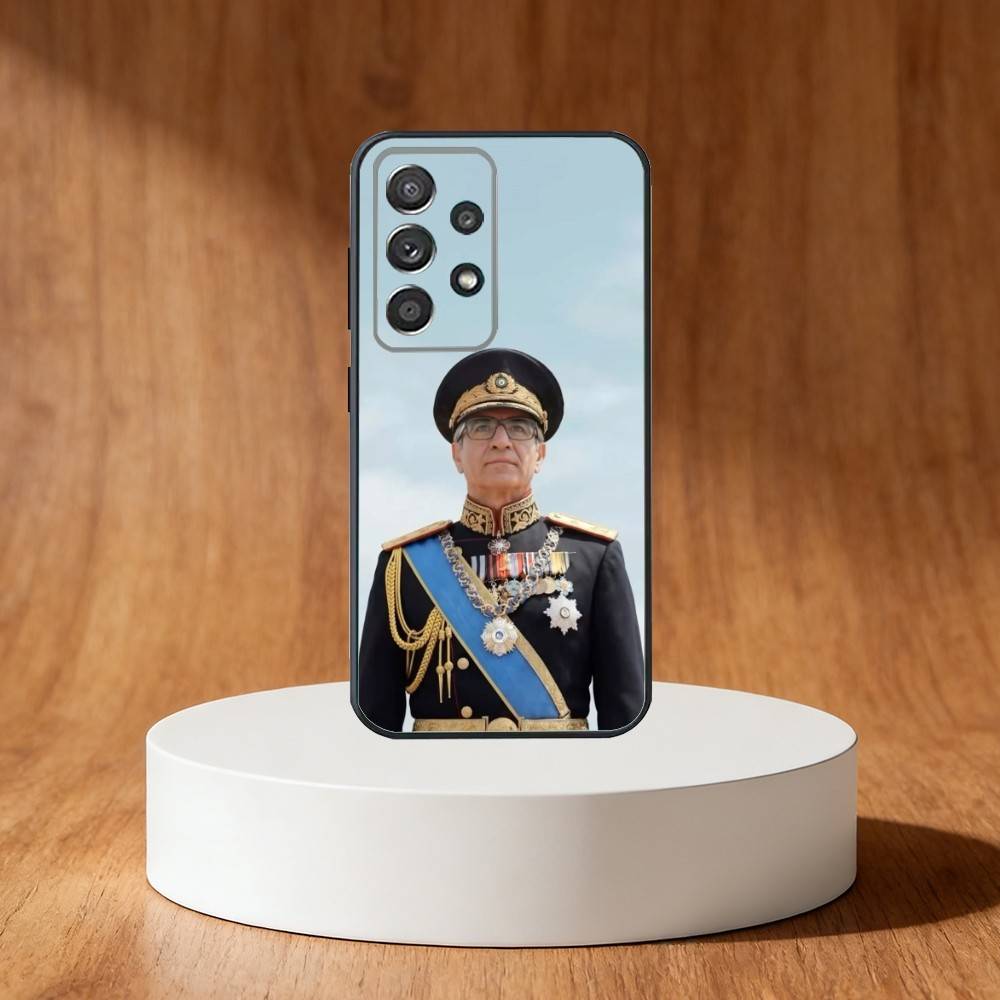 Mohammad Reza P-Pahlavi Phone Case For Samsung S25,S24,S21,S22,S23,S30,Ultra,S20,Plus,Fe,Note,10,9,5G Black Cover