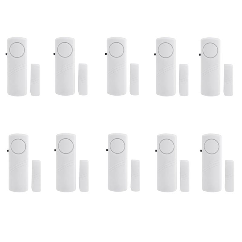 5pcs/10pcs Door Window Wireless Burglar Alarm with Magnetic Sensor Home Safety Wireless Longer