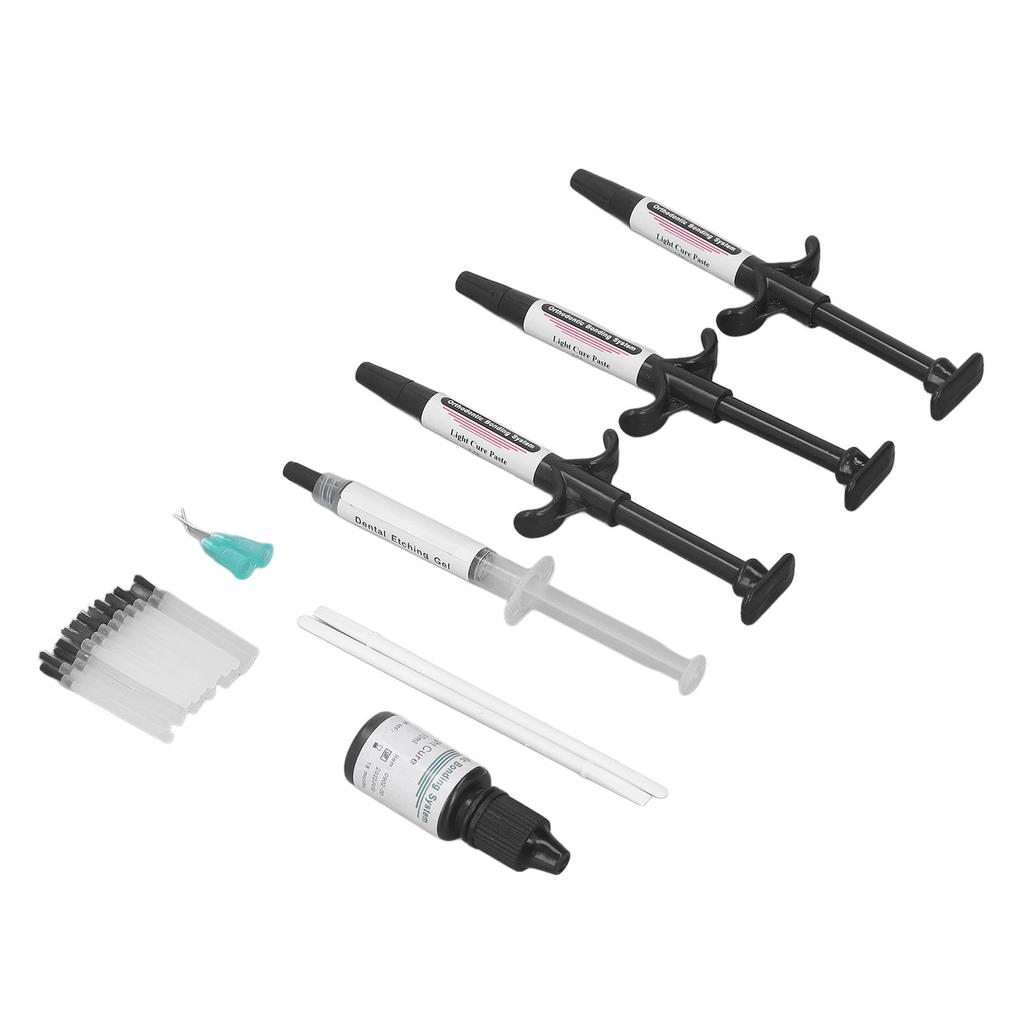 Dentalkleber-Aushärtungsspritze, hohe Bindungsstärke, kieferorthopädisches Dental-Bonding, lichtgehärtetes Kit, Schwarz