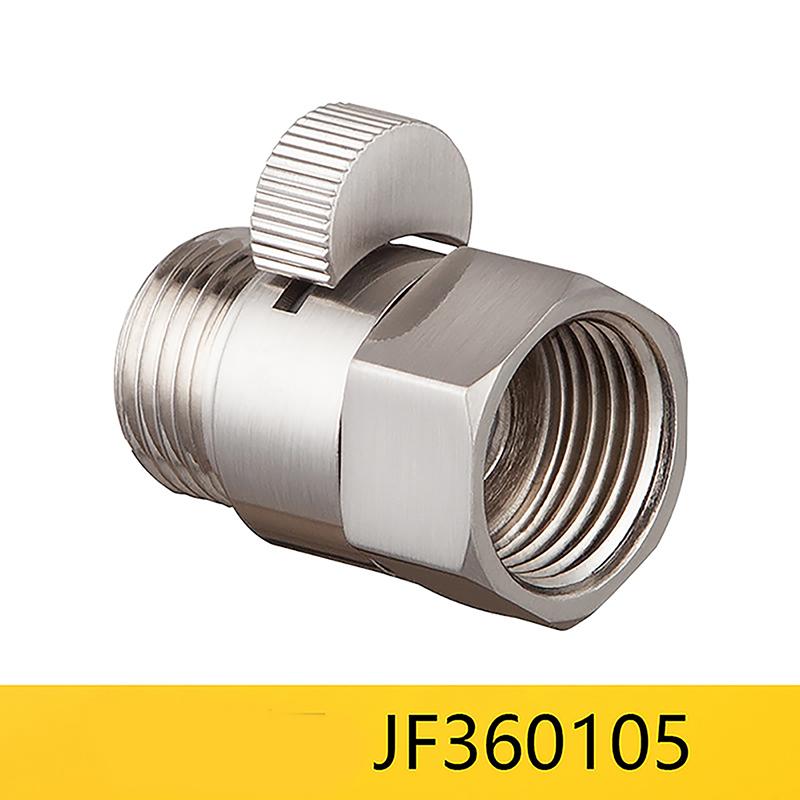 Zawór Stop Wody Prysznicowej Pełny Mosiądz G1/2" Szybka Kontrola Przepływu Zawór Odcinający Głowica Prysznicowa Oszczędzacz Wody Pistolet Natryskowy do Toalety