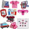 9pcs Nurse Accessories for Beach Bag, Simply Southern Totes, and Similar Styles. Acrylic Insert Charms for Rubber Beach Totes, DIY Wallet Making