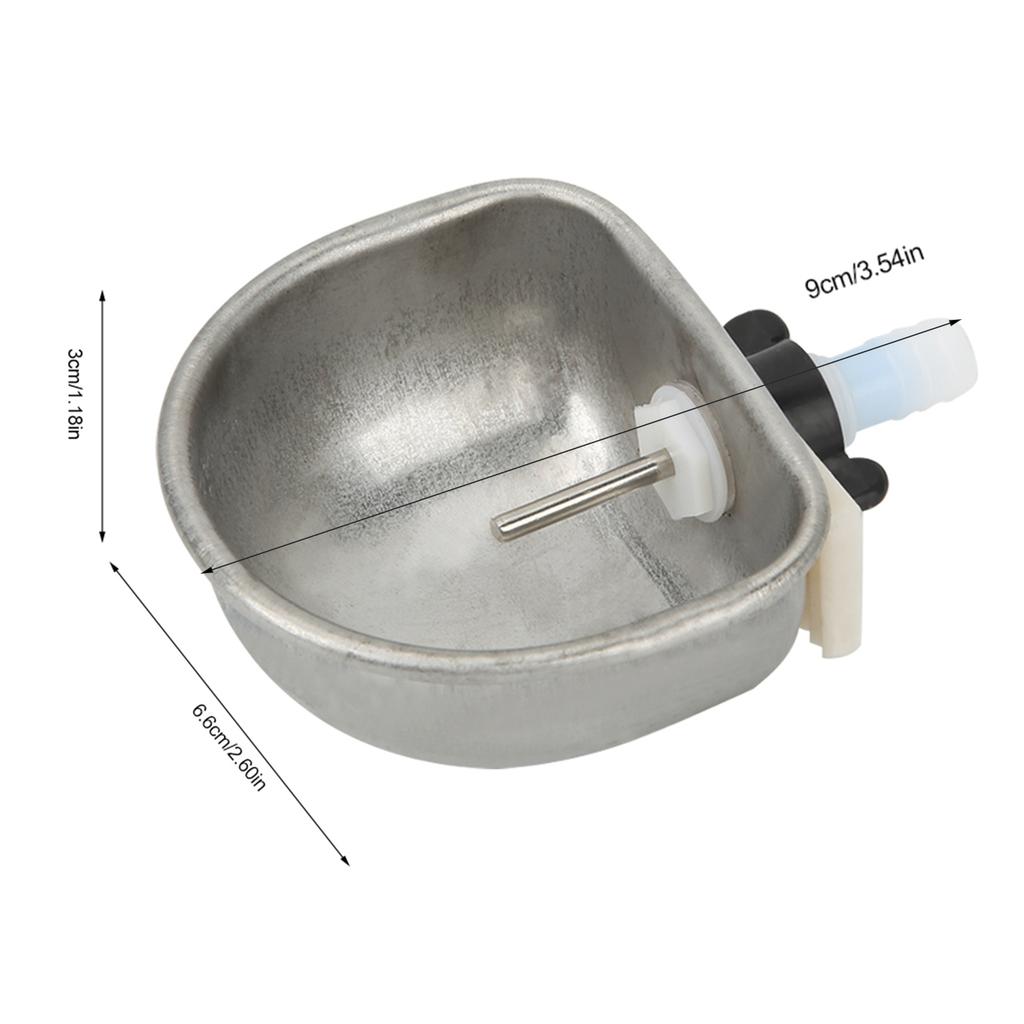 Rabbit Drinker Rabbit Breeding Equipment Anti scratch Stainless Steel Nipple Drinking Water Bowl Rabbit Breeding Equipment