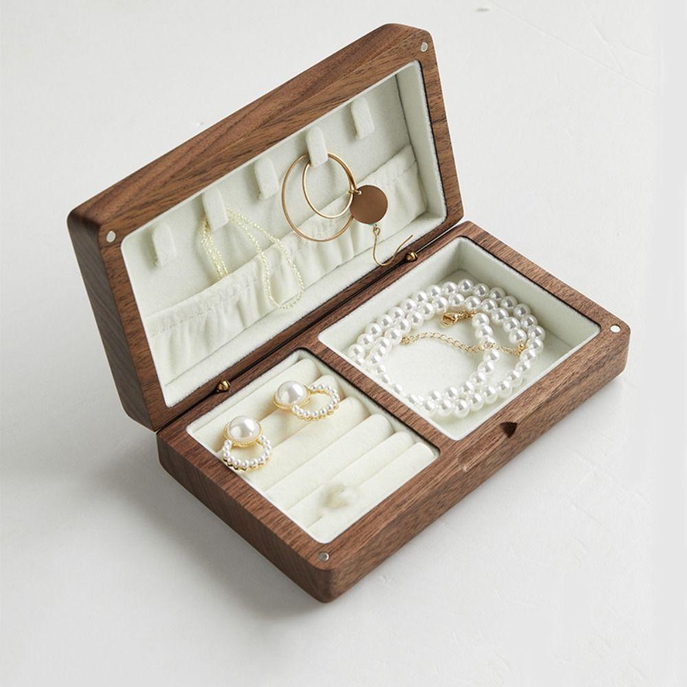 Bracelets Rings Packing Bag Holder Jewelry Display Box Fashion Wooden Jewelry Box  Outdoors