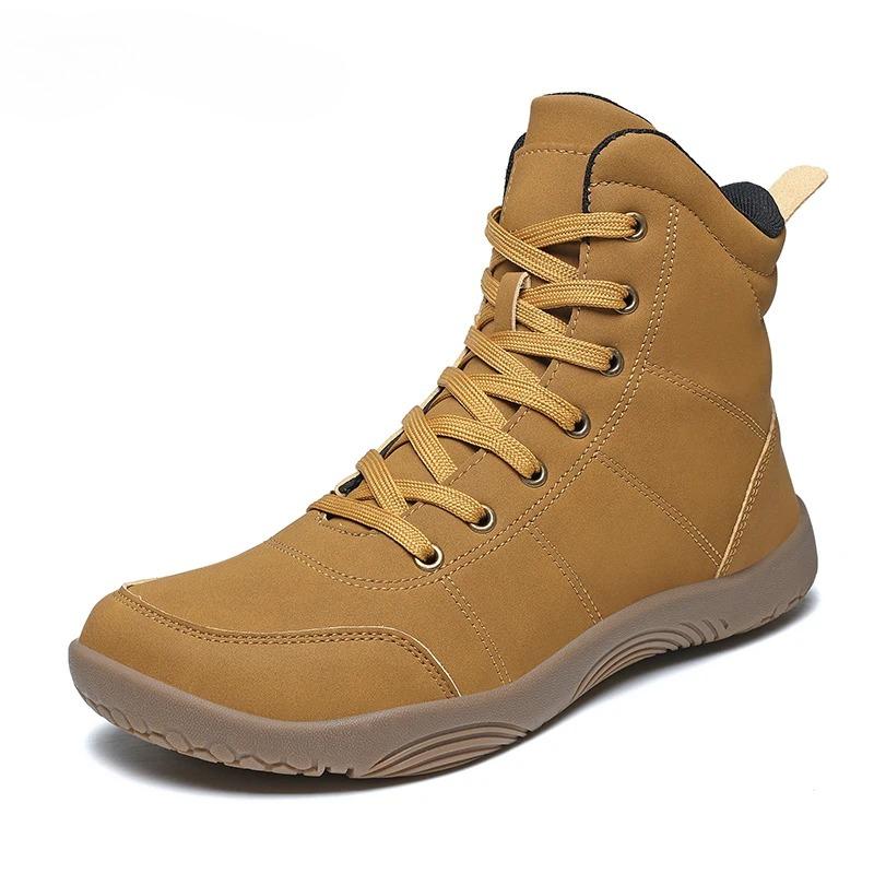 Damskie buty trekkingowe antypoślizgowe Męskie szerokie buty sportowe codzienne do trekkingu wspinaczki Modne wysokie buty ze skóry PU Wodoodporne