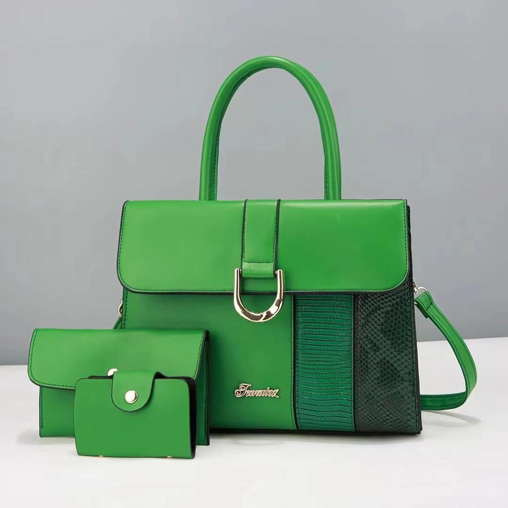 Neueste Patchwork Modische Tragetasche Patchwork Dreiteilige Damen Tasche Hochwertige Damen Tasche Mama Strapazierfähiges Material Tasche Handtasche für Frauen mittleren Alters