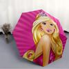 1pc Princess Barbie Umbrella - Automatic Open Compact Travel Umbrella with 63-Rib Durable Frame yy251021106