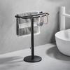 Metal Countertop Hand Towel Holder Double Sided Stand for Bathroom  and Vanity Hand Towels and Small Guest Towels Counter