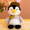 Painter Penguin Plush With Q Version Cuddly Animal Toys Sleeping Pillow Toy