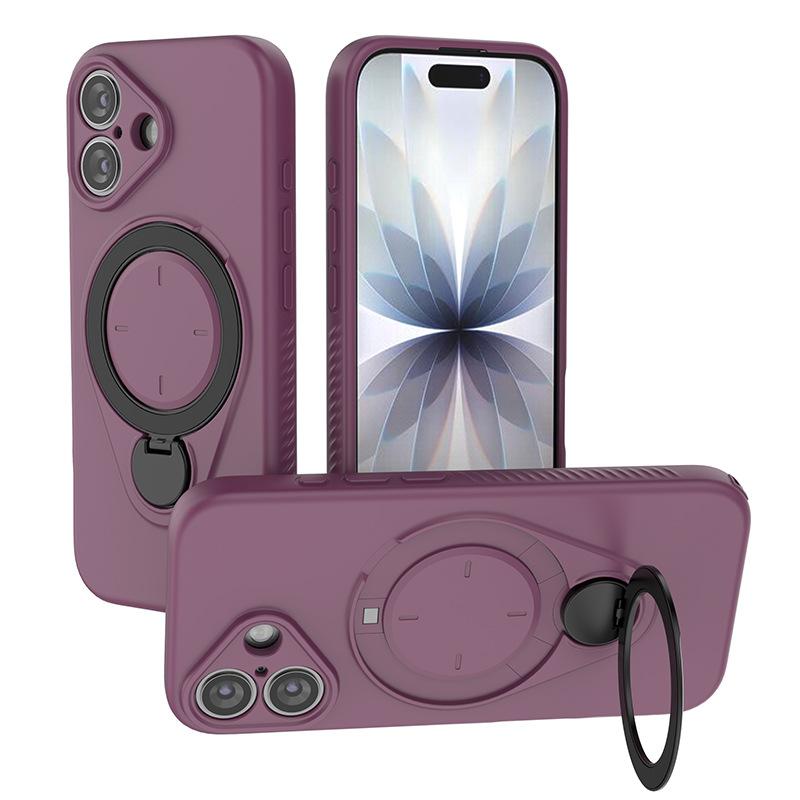 For iPhone 16 Pro Magnetic Phone Case,Soft TPU Kickstand MagSafe Phone Cover for iPhone 16 Pro