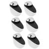 12PCS Glass Partition Clamps Panel Fixing Clip Desk Divider Support Clamp Glossy Finish 1?10mm