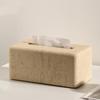 Vintage Cave Stone Tissue Box Resin Coffee Table  Napkin Paoper Organizer Modern Lotion Bottle Bathroom Livingroom Decoration