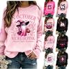 Unisex Fashion Print Neck Long Sleeve Sweatshirt for Casual Wear
